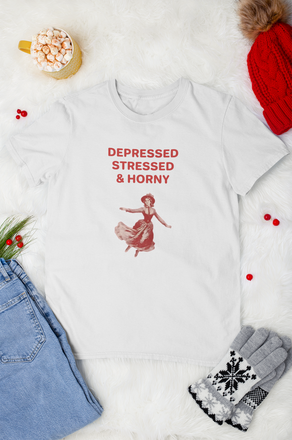 Depressed Stressed & Horny - Тениска