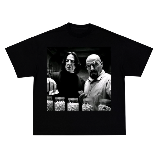 Severus Snape And Walter White In Drug Laboratory - Oversized Тениска