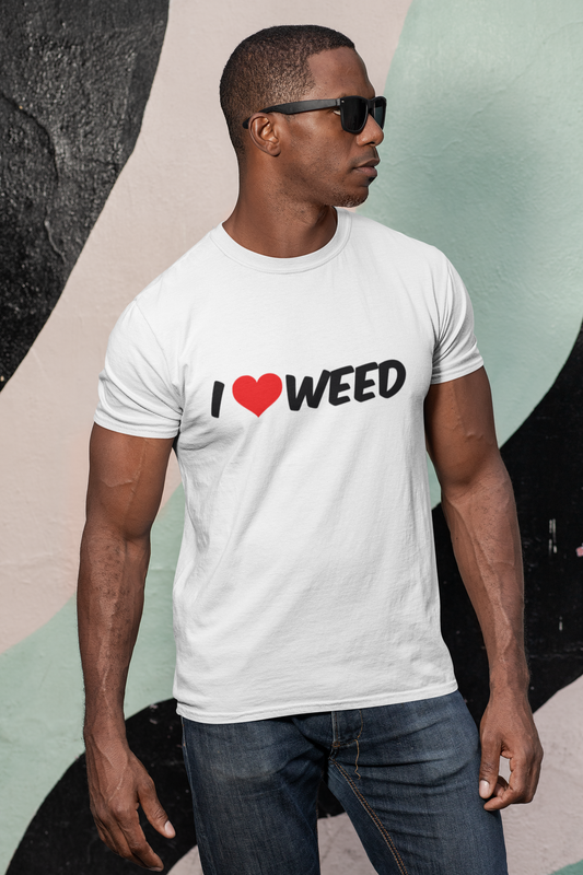 I Love Weed - Тениска - Laughexe