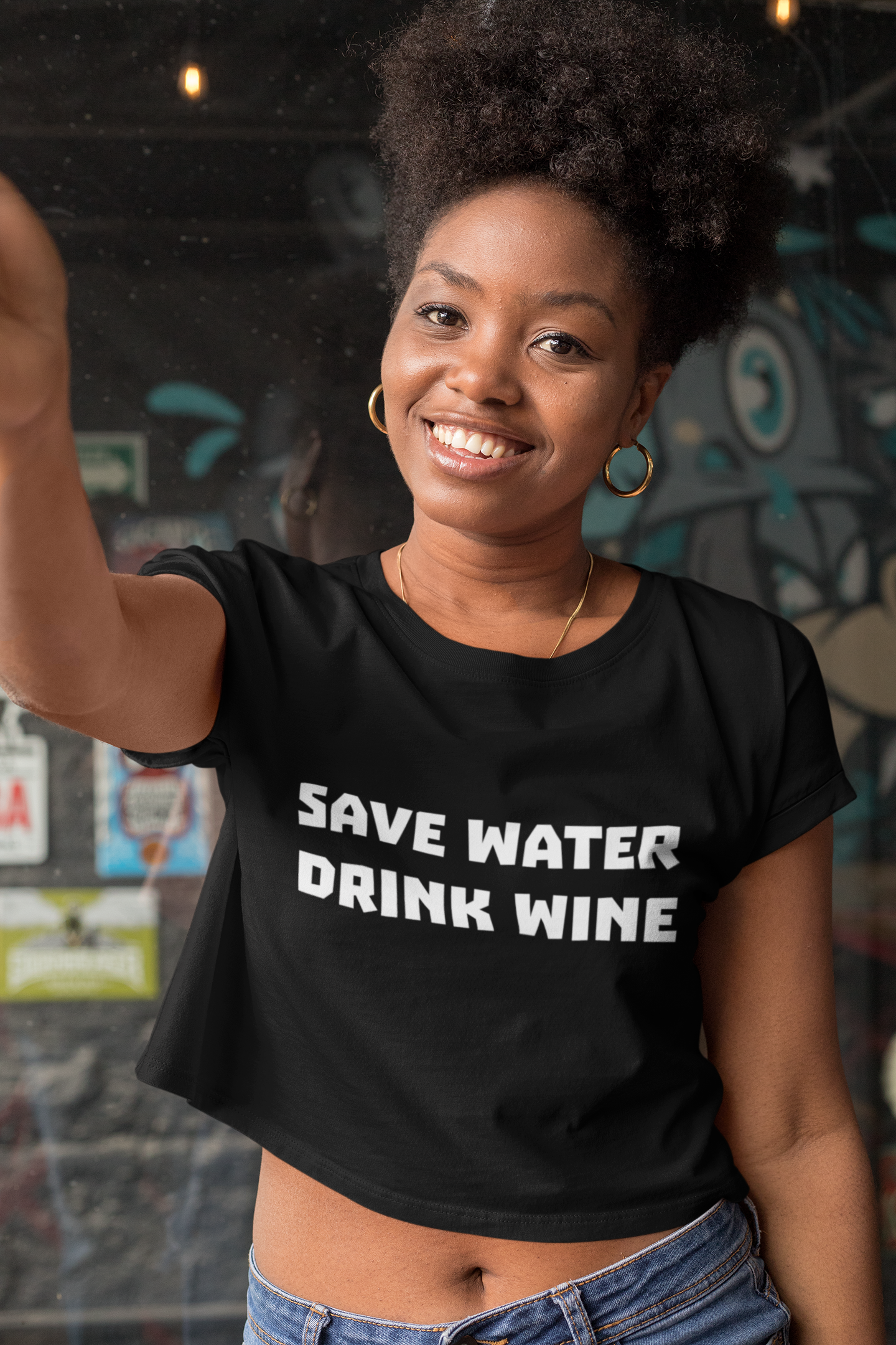 Save Water, Drink Wine - Crop Top